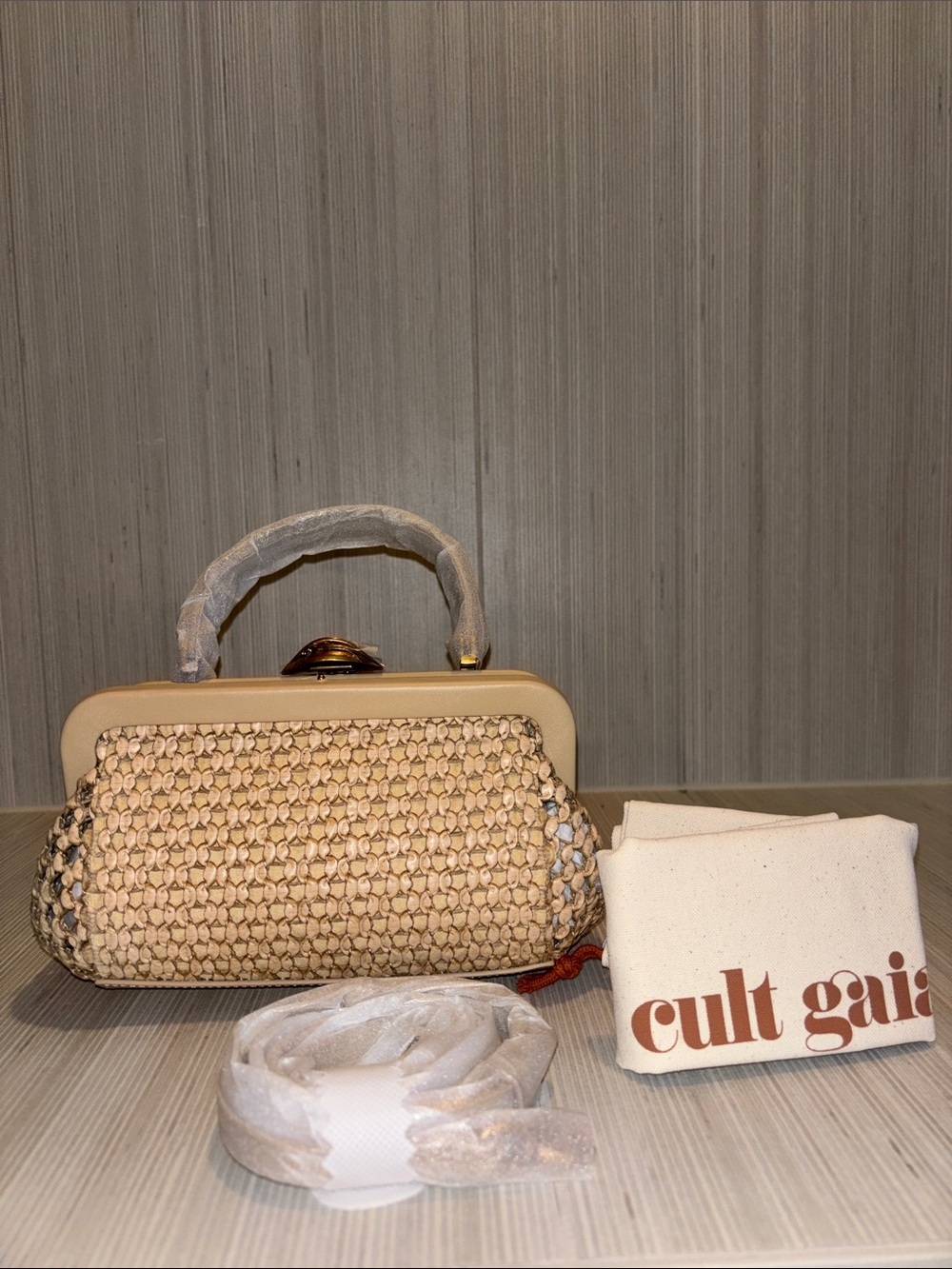 Cult Gaia Zuma Mini Crossbody Sand NWT - Picture 5 of 6
